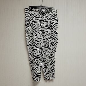 IPEKYOL women's Zebra Print Pants. US Sz 14. 100" Viscose